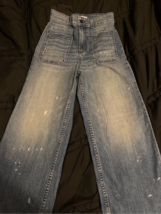 ASKK NY Denim - ASKKNY Sailor Wide Leg Paint-Splatter Jeans